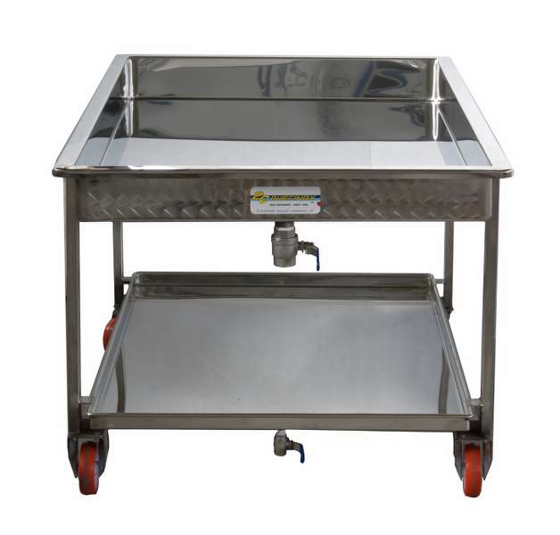 Drainage Table and Vats for curd holding and mozzarella cheese type